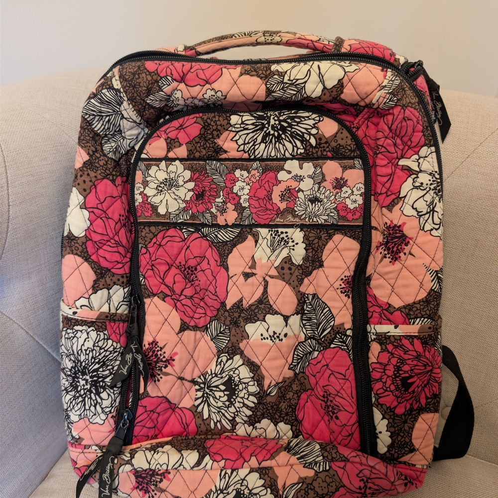 Floral Quilted Women's Backpack
